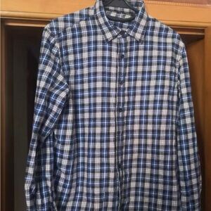 Men's Blue Plaid Shirt